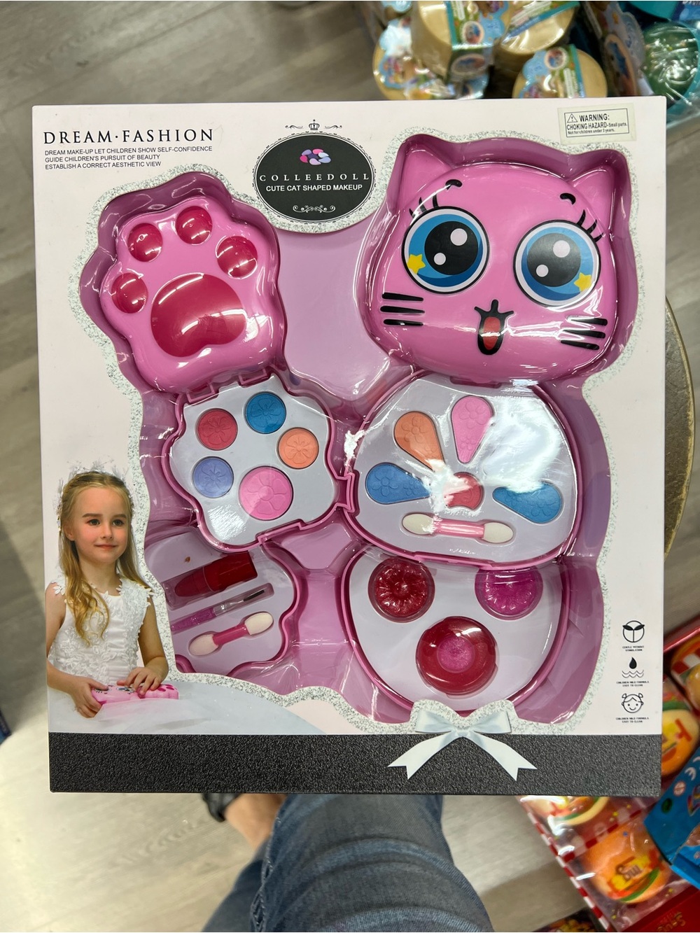 Pink Cat Makeup Playset for Kids